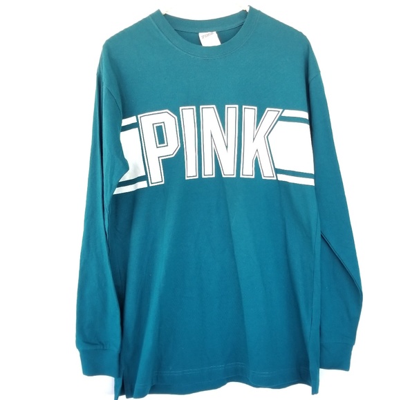 PINK Victoria's Secret Tops - PINK | VS Dark Teal Long Sleeve T Shirt Sz.S